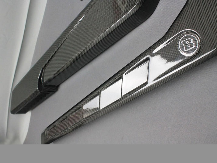 Mercedes-Benz W463 G-Wagon Brabus Carbon Fiber Air Intake Snorkels + Badges Set